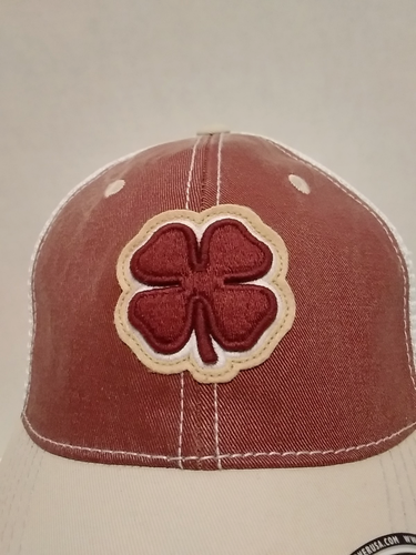 Black Clover FSU 2 Tone Vintage Adjustable Hat Garnet Red-White/Gold 8670 - Picture 2 of 9