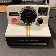Very Nice Vintage Polaroid Rainbow One Step Land Camera With Original Strap