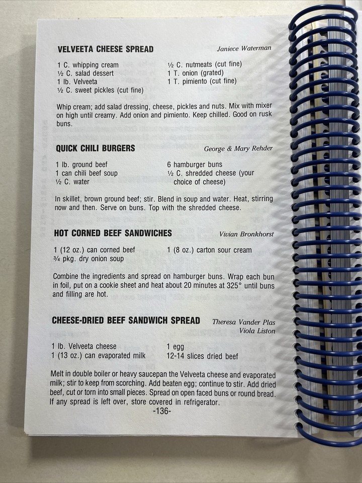 Hawarden Iowa IA Ethnic cookbook mold Jello salad BBQ Tavern sandwich