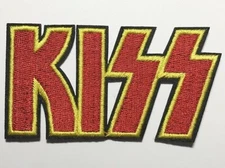 KISS Patch army classic logo rock band metal EMBROIDERED IRON ON gene simmons