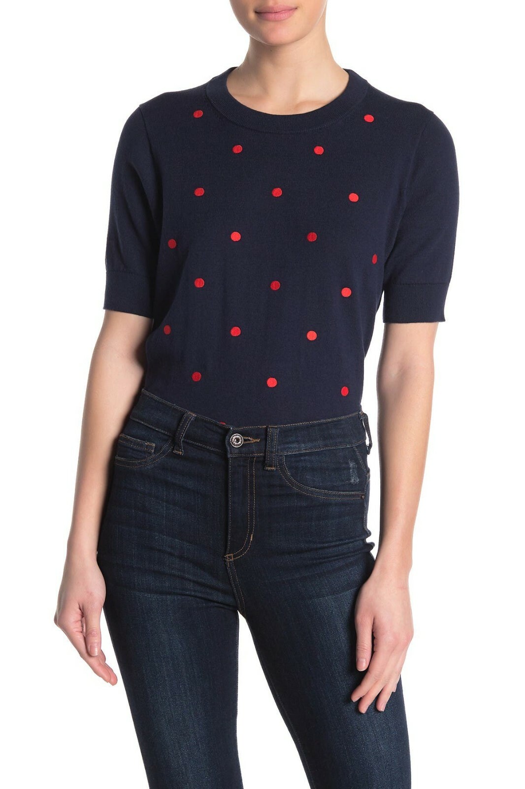 J Crew Womens Sweater Short Sleeve Crew 