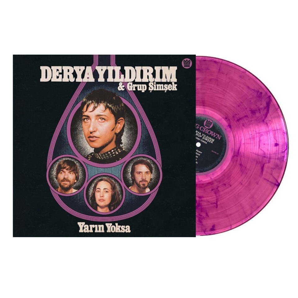 Derya Yildirim & Grup Şimşek Yarin Yoksa Clear Pink & Purple Smoke Vinyl LP