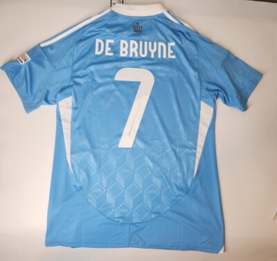 Belgium Away Blue Jersey 2024 Euros Adidas M-2XL Shirt De Bruyne
