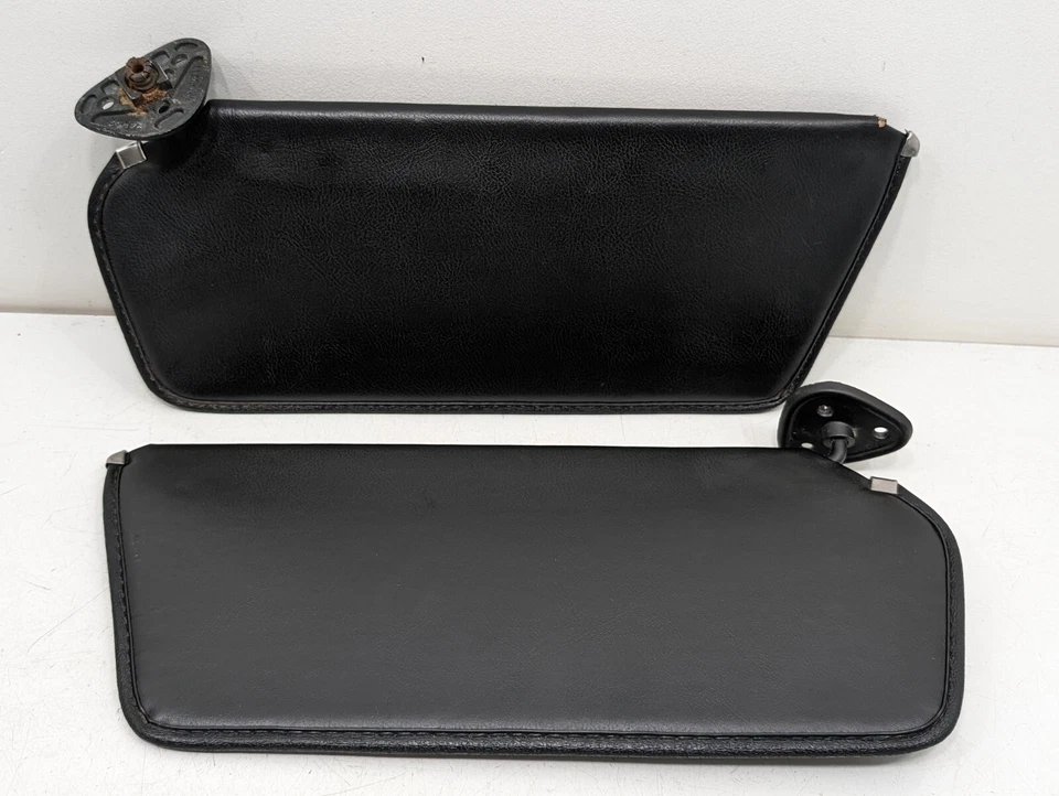 81 82 83 84 Dodge Rampage Omni Horizon Scamp Sun Visor Pair Right Left Black  - Image 2 of 4