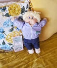 '85 Cabbage Patch Kids Blnd/blue Tooth Dimples Papers Girl Doll