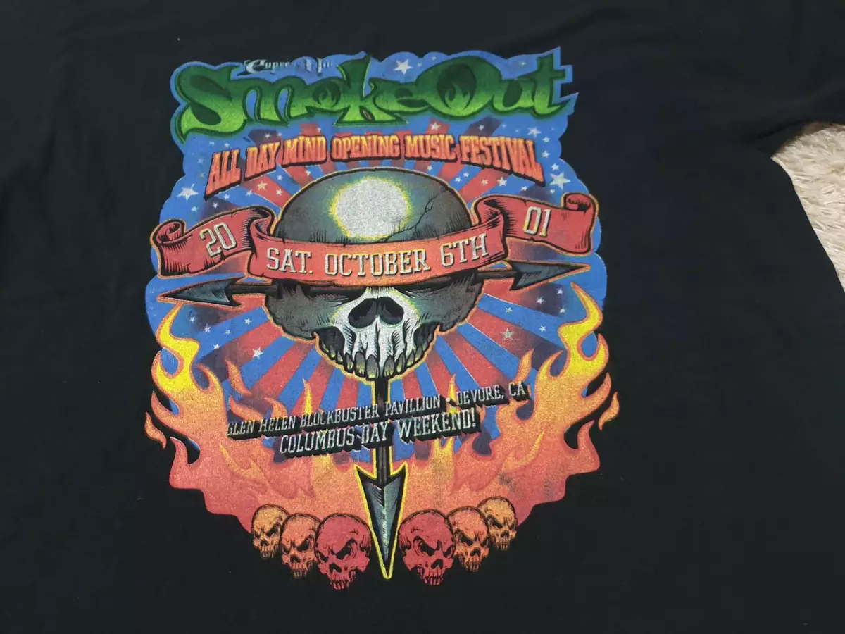 Vintage Cypress hill T shirt Smoke out 2000s Tour t shirt Deftones NofX