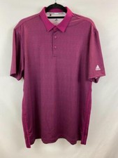 ADIDAS Men 65 ULTIMATE 365 Short Sleeve Polo Berry Purple M NWOT
