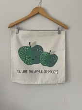 H&M Square Pillow Case Size 16 x 16  Apple of my eye graphic 