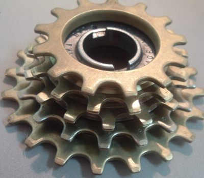 Regina Oro Gold 5-Spd 13T-21T Road Freewheel NEW/NOS Vintage-English Thread++