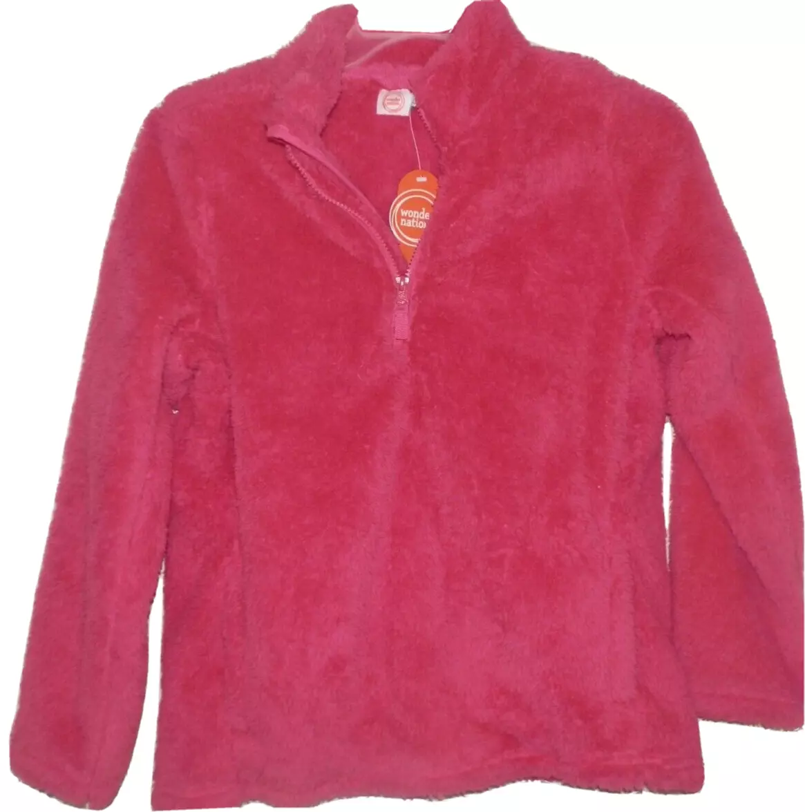 New Girls 2XL 18 Hot Pink Sherpa Jacket Wonder Nation 1 4 Zip