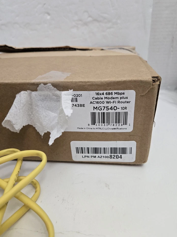 Motorola MG7540 16x4 Cable Modem Plus AC1600 Wi-Fi Router DOCSIS Dual Band - Image 2 of 4