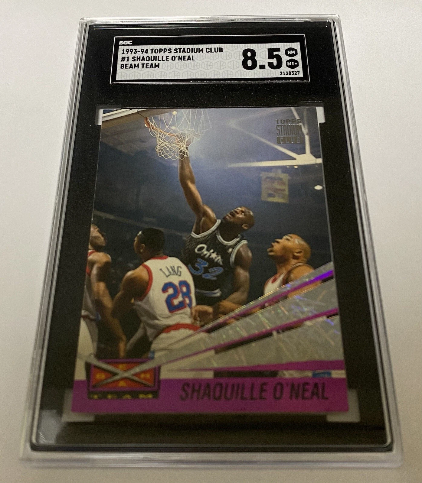 Shaquille Oneal trading card