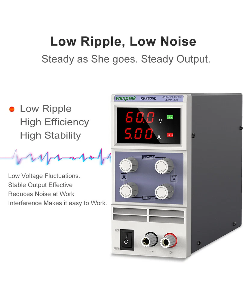 30/60/120V 3A/5A/10A Lab adjustable DC Power Supply Variable Bench Power Source - Image 2 of 4