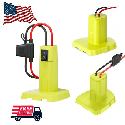 #ad Battery Adapter Power Wheel Connector w Wire for Ryobi One 18V Li ion Battery $11.78