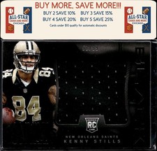 2013 Panini Black #18 Kenny Stills Onyx Rookie Jumbo Materials #/99 NO Saints