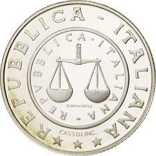 [#47460] Coin, Italy, Lira, 2001, Rome, MS, Silver, KM:220