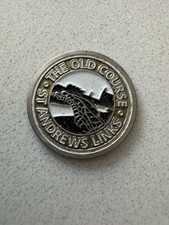St. ANDREWS The Old Course Logo FLAT Golf BALL MARKER