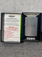 Zippo Genuine Windproof Lighter Made in USA Bradford, PA in Zippo Box