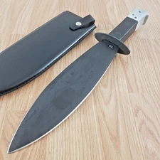 Windlass British OSS Smatchet Fixed Knife 10.88" HC Stainless Blade Wood Handle