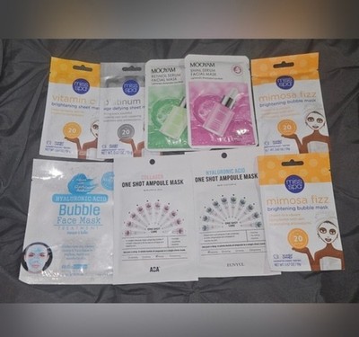 (9) Variety of Miss Spa, Mooyam & BioMiracle Facial Sheet Masks Korean Skincare