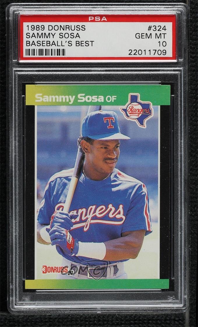 1989 Donruss DONRUSS BASEBALL'S BEST #324 Sammy Sosa front