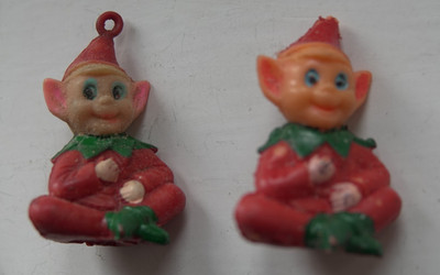 2 x Vintage 70er Jahre Elfe Pixie Pen Pen Pencil Toppers