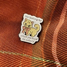Cat Enamel Pin Me Looking For The Audacity Kitten Sarcastic Cat Lady Gift New