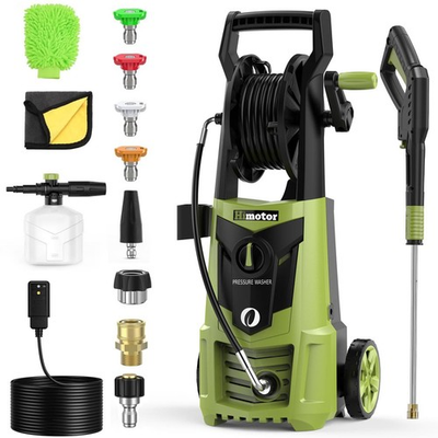 #ad HIMOTOR S5HM PRESSURE WASHER 4000PSI 2.8 GPM WASHER with CORD HOSE GREEN $95.45