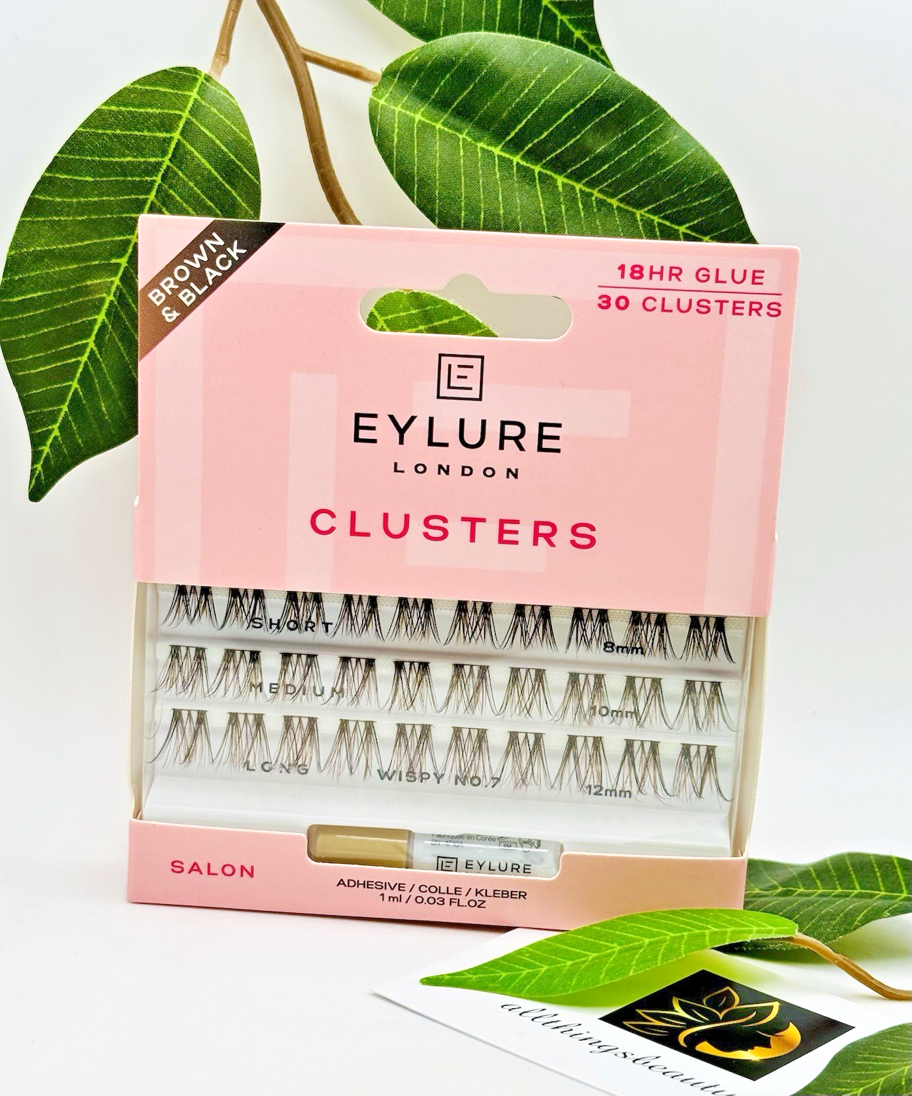 NEW Eylure Cluster Lashes Brown & Black Wispy No. 7 8mm 10mm 12mm Sealed 🤎