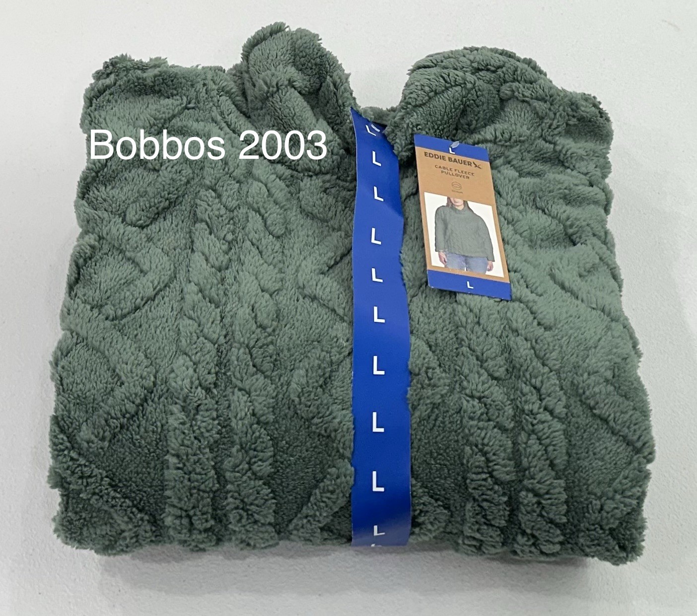 Eddie Bauer Women's Ultrasoft Cable Fleece Pullover, Green, Size L