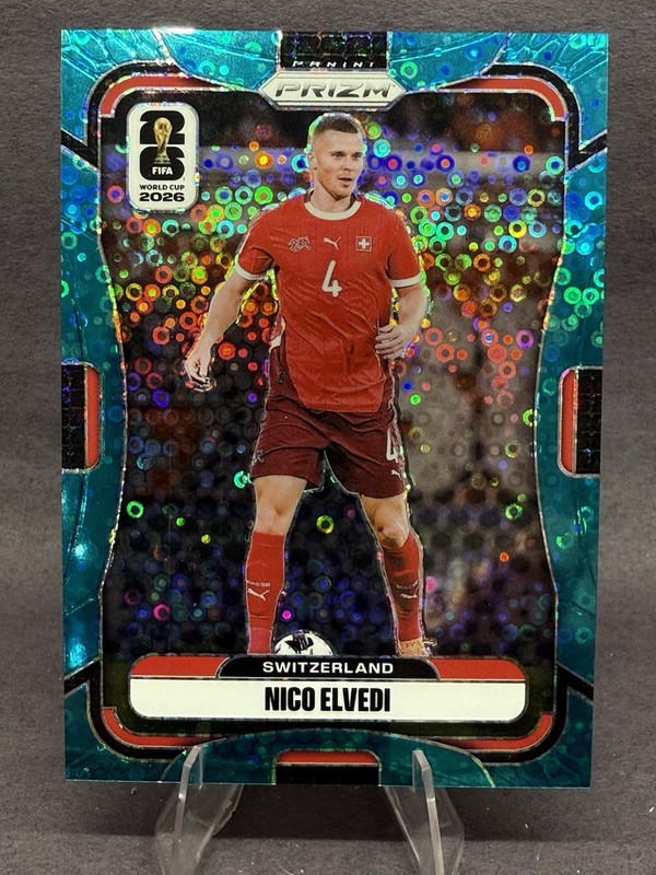 Nico Elvedi #423 Teal Disco /149 Card 2026 Panini Prizm FIFA World Cup Soccer
