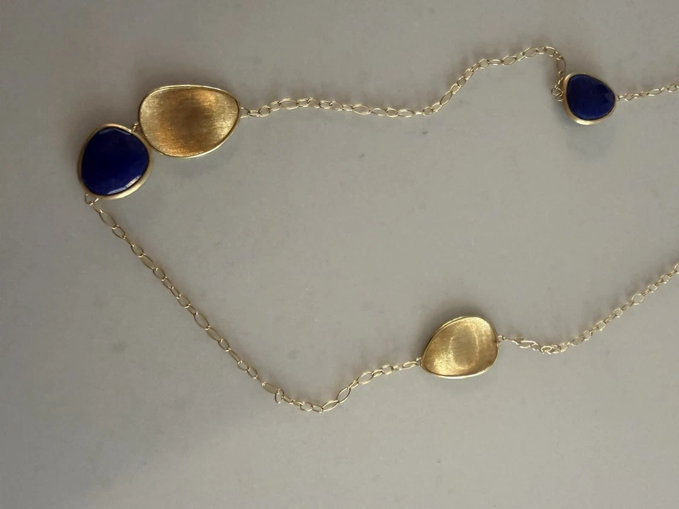 "Collar Marco Bicego 18k oro 18"" y lapislázuli" Foto 4 de 4