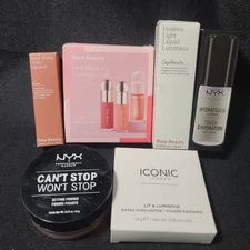 💋Best Price Lot 6x💋 RARE BEAUTY Nyx Iconic Blush Lipstick luminizer Powder oil