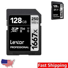 128GB UHS-II SD Card - 250MB/s Speed for Professional Photography  Videography