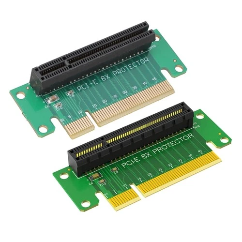Pcie 8X to Pcie 8X Risers Card Data Transfer Converters Slot for 1U Server