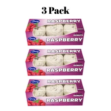 Franz Raspberry Filled Powdered Sugar Donuts – 3 Pack – Fresh Factory Sealed