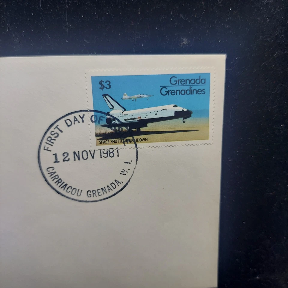 Grenada Grenadines - 12 November 1981 -Space Shuttle First Day Cover w Cachet - Image 3 of 3