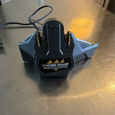 Work Sharp Combo Knife Sharpener Electric Plug-In On/Off Switch Black Metal