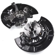 Pair Front Steering Knuckle & Wheel Hub Bearing for Toyota Camry 2007 2008-2011