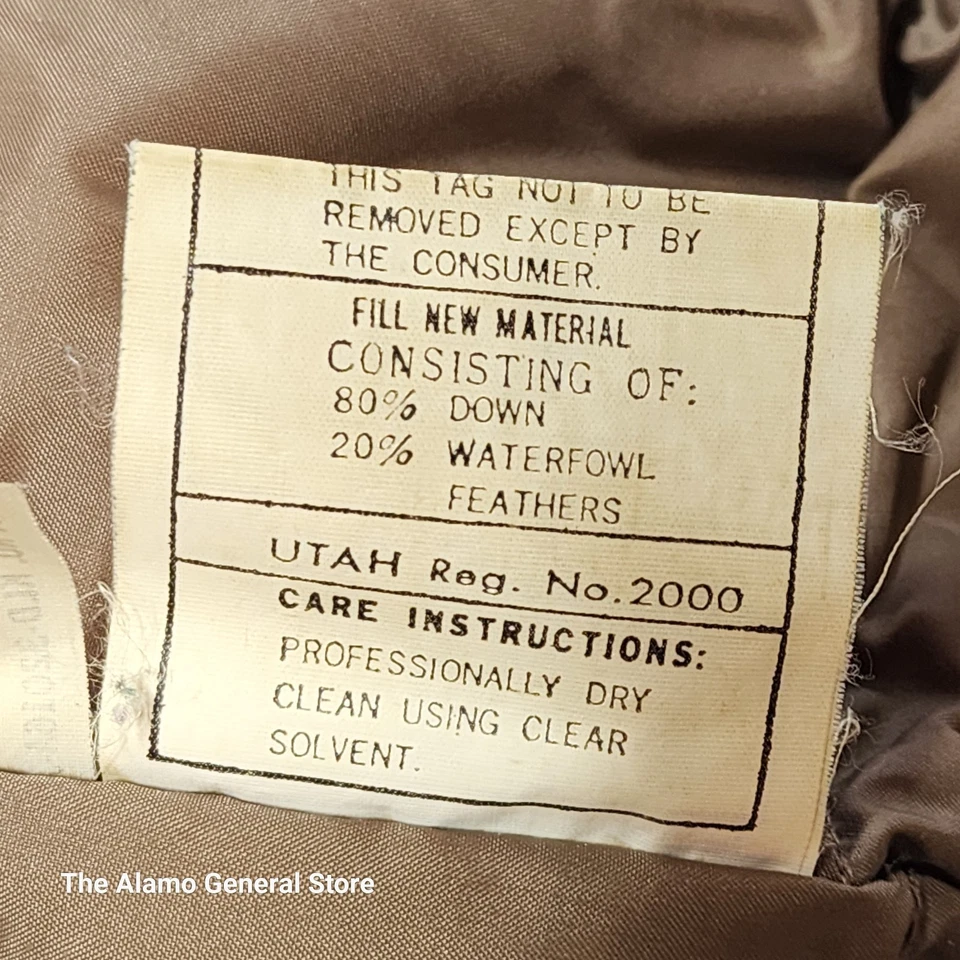 Field and Stream Down Jacket Big and Tall Men XLT Hunting Fishing Brown VTG 80s - Image 4 of 4