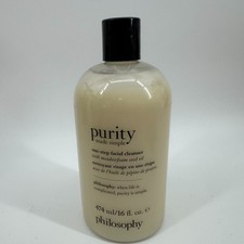 Philosophy Purity Made Simple Facial Cleanser 16 Oz New Sealed