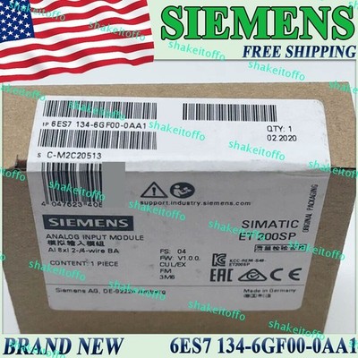 New Siemens 6ES7 134-6GF00-0AA1 Analog Input Module Free Ship US High Quality