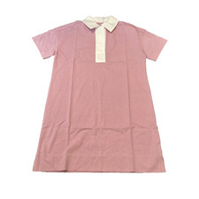 Everlane Womens Small Pink The Organic Cotton Pink Polo Dress Short Sleeve NWT