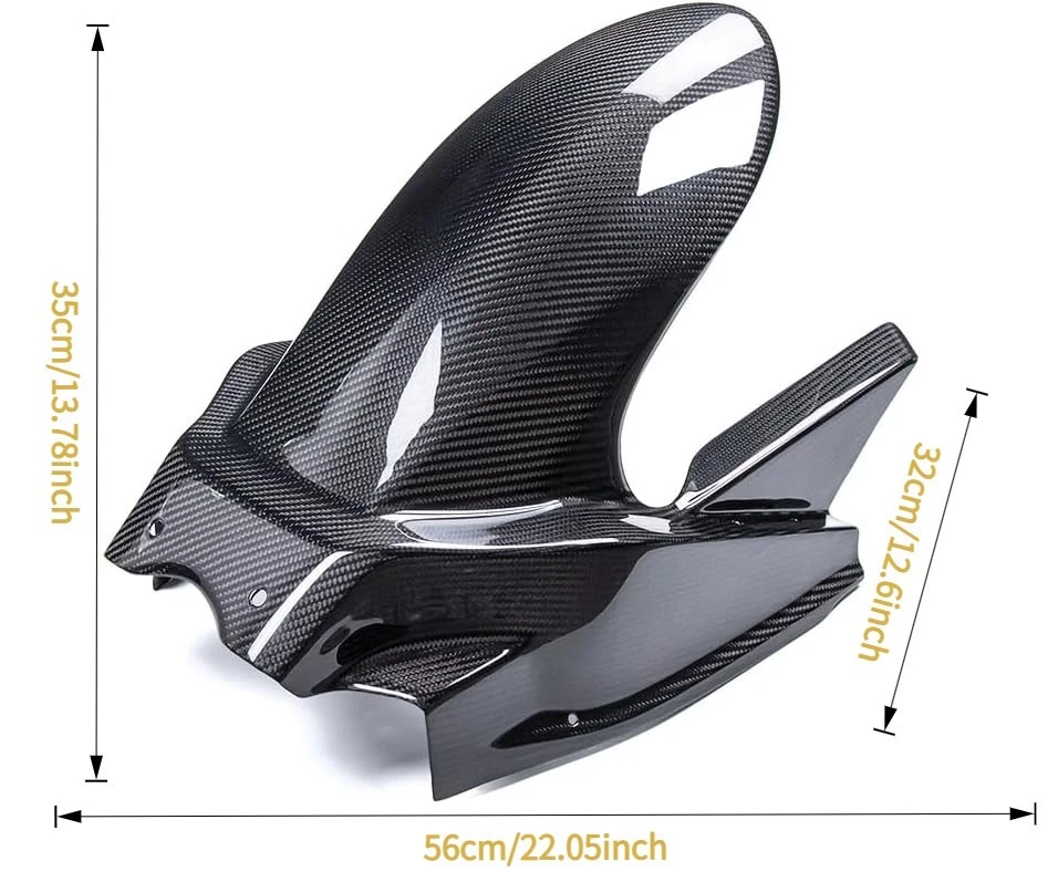 Para-choque traseiro Hayabusa 2022-2025 100% fibra de carbono - Imagem 2 de 4