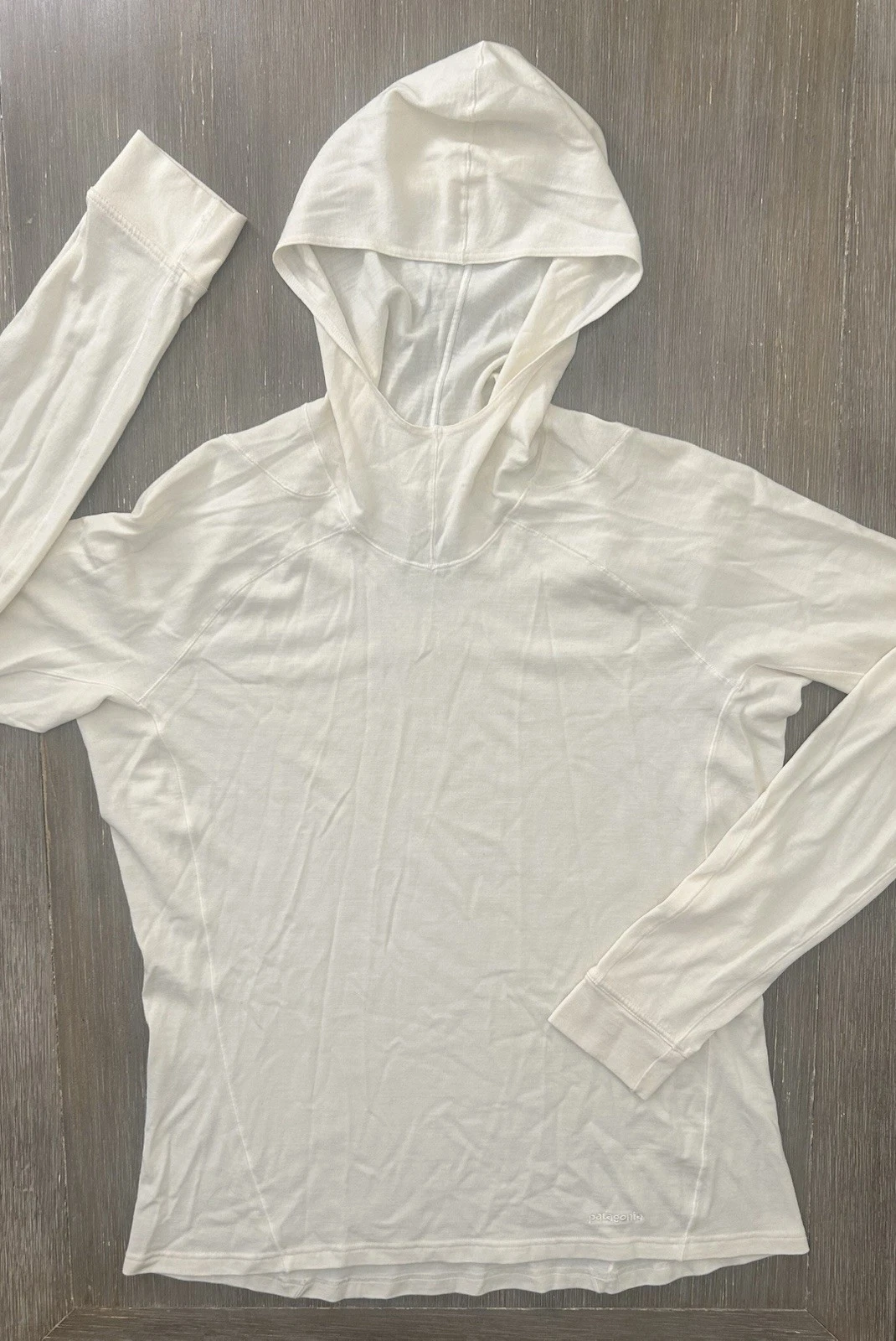 Patagonia Lightweight Pullover Merino Wool Blend Hoodie Base Layer XL