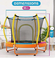 Happin 55    Trampoline for Kids with Safety Enclosure