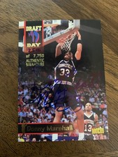 1995 Draft Day Signature Rookies Donny Marshall 2516 /7750 #1 RC Autograph L
