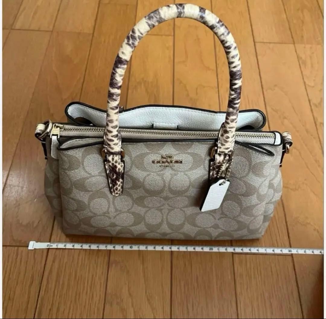 coach Python Pattern Signature 2way Shoulder Bag … - image 11