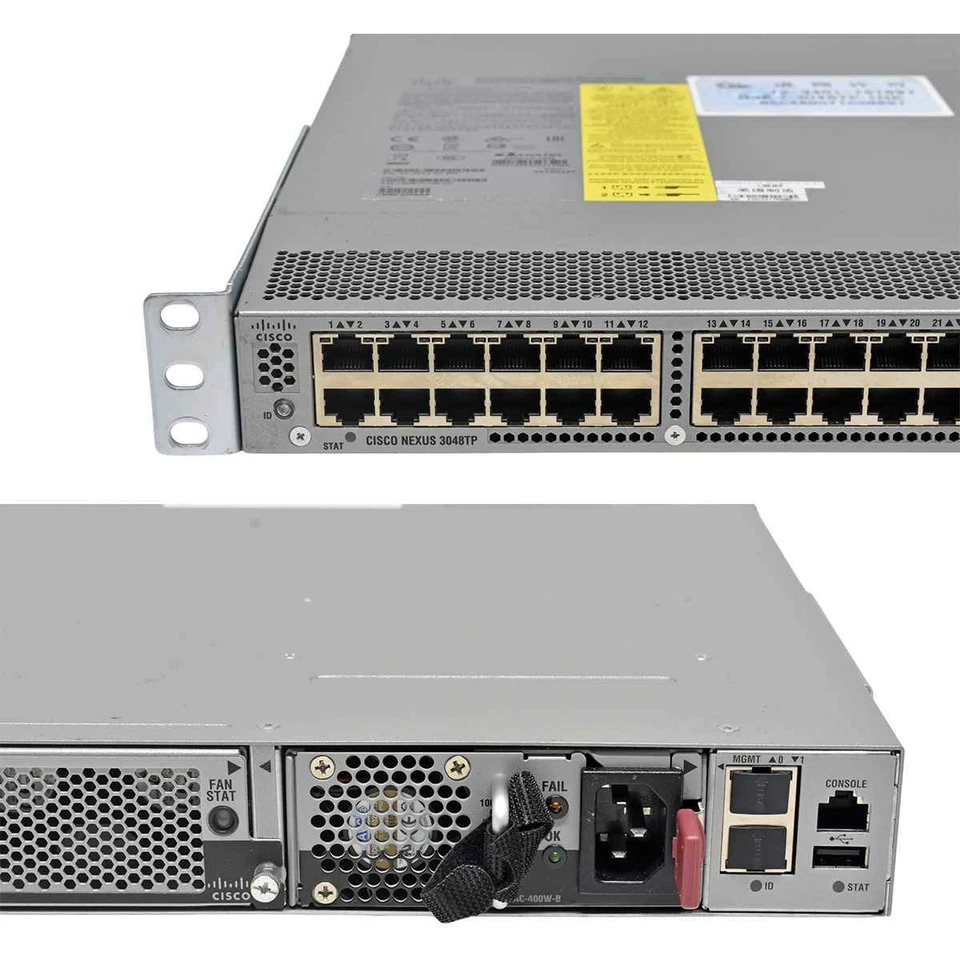 Cisco Nexus N3K-C3048TP-1GE 68-4214-03 48-Port GE Switch 4x10G SFP+ Rack Ears - Bild 2 von 4