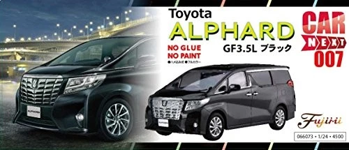 藤米型号 1/24 汽车 NEXT 系列 No.7 丰田 Alphard GF3.5L 黑色 颜色编码 — 第 3/4 张图片